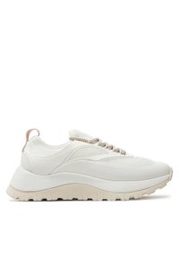 Calvin Klein Sneakersy Runner Lace Up Caging HW0HW01900 Biały. Kolor: biały. Materiał: mesh, materiał