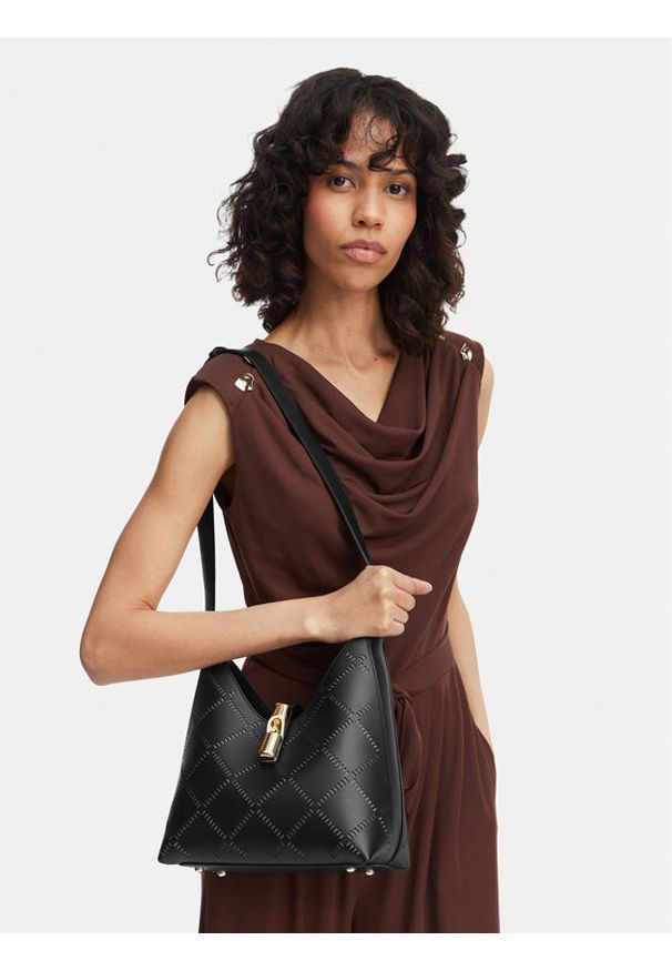 Furla Torebka Goccia S WB01979 BX3947 KH O6000 Czarny. Kolor: czarny. Materiał: skórzane
