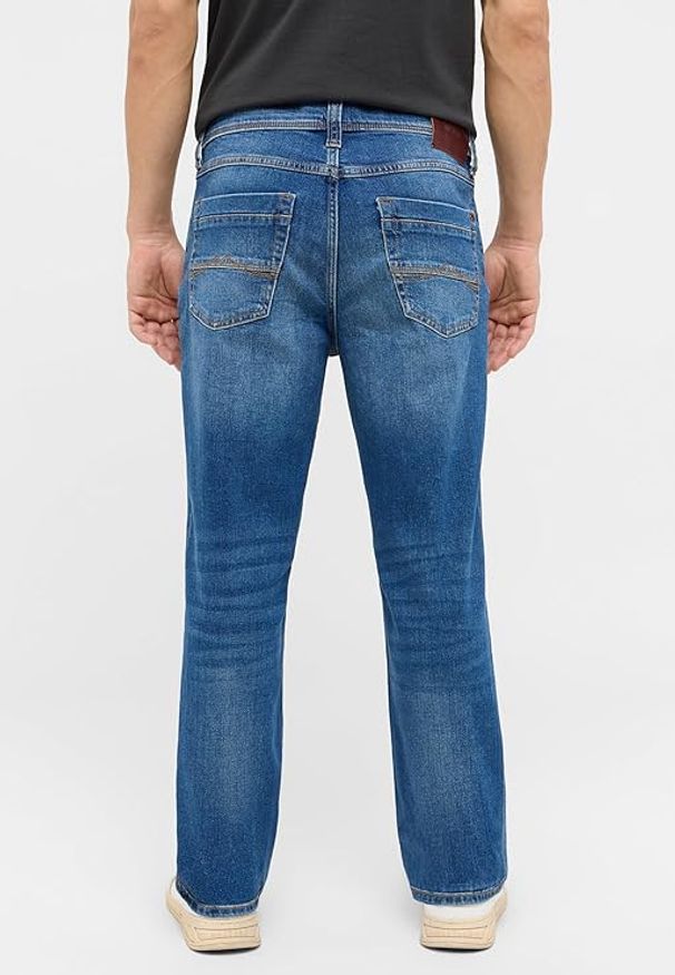 Mustang - Męskie Spodnie Jeansowe MUSTANG Washington Straight Denim Blue 1015520 5000 403