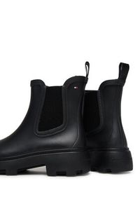 TOMMY HILFIGER - Tommy Hilfiger Kalosze Rubber Flag Cleated FW0FW08637 Czarny. Kolor: czarny. Materiał: guma #6