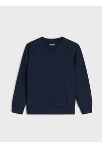 Sinsay - Bluza crewneck - granatowy. Kolor: niebieski