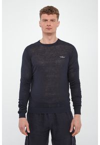 Aeronautica Militare - Sweter męski lniany AERONAUTICA MILITARE. Materiał: len #5