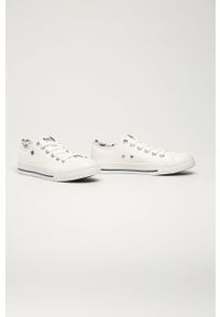 Lee Cooper - Tenisówki. Nosek buta: okrągły. Zapięcie: sznurówki. Kolor: biały. Materiał: guma #2