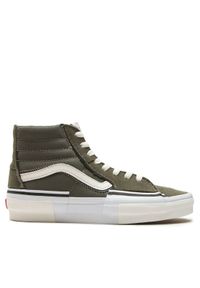 Vans Tenisówki Sk8-Hi Reconst VN0005UKOLO1 Zielony. Kolor: zielony. Materiał: skóra, zamsz