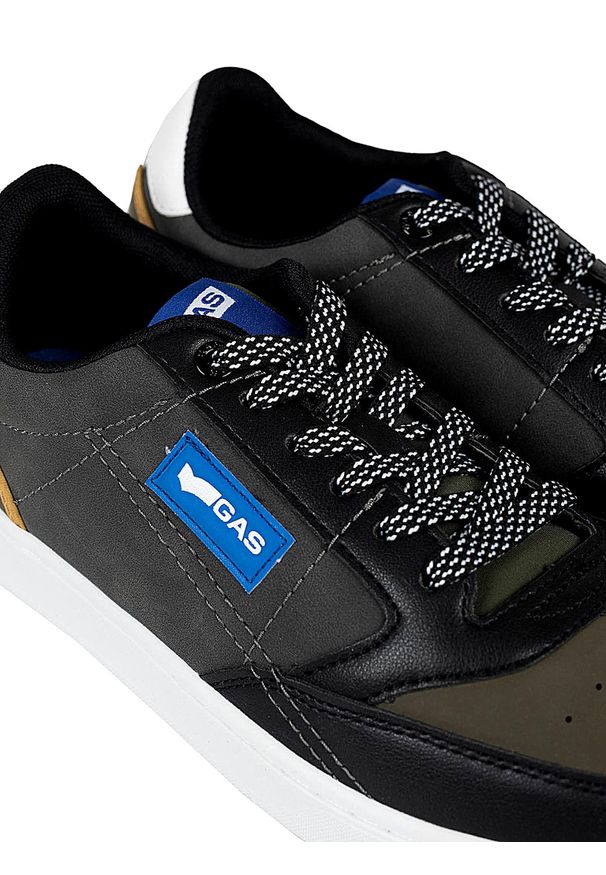 Gas Sneakersy "Jeb NBX" | GAM224124 | Jeb NBX | Mężczyzna | Zielony. Kolor: zielony. Materiał: skóra ekologiczna. Wzór: aplikacja