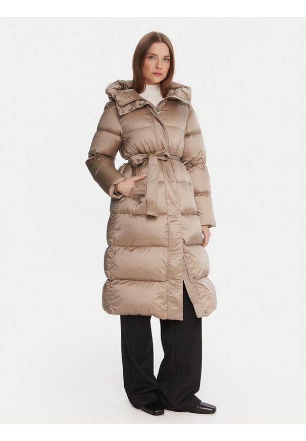 Hetrego - Hetregó Kurtka zimowa Karen 8P605 25WD02 Beżowy Regular Fit. Kolor: beżowy. Materiał: syntetyk. Sezon: zima