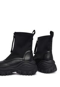 Buffalo Botki Lola Front Zip 1270140 Czarny. Kolor: czarny. Materiał: skóra #4