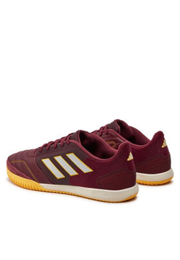 Adidas - adidas Buty do piłki nożnej Top Sala Competition Indoor Boots IE7549 Bordowy. Kolor: czerwony. Materiał: skóra