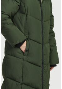 Cellbes - Długi płaszcz z puszystą wyściółką. Kolekcja: plus size. Kolor: zielony. Materiał: polar, poliester, prążkowany. Długość: długie. Sezon: zima. Styl: klasyczny #8