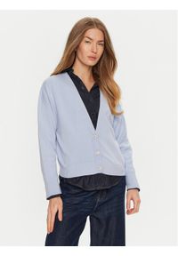 ViCOLO Kardigan 77036S Błękitny Regular Fit. Kolor: niebieski. Materiał: wiskoza #1