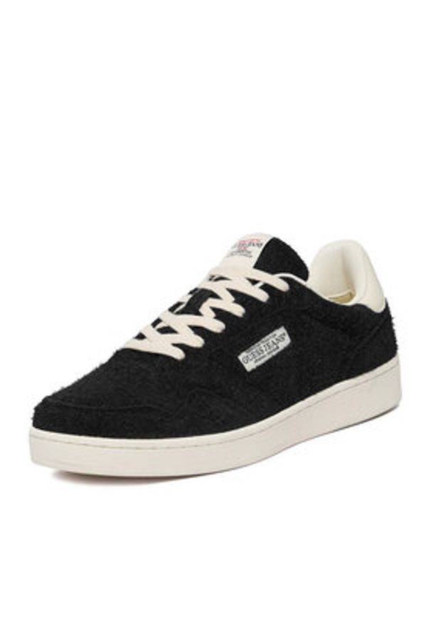 Guess Jeans Sneakersy EO-LUNARI-02 WE Czarny. Kolor: czarny. Materiał: zamsz, skóra