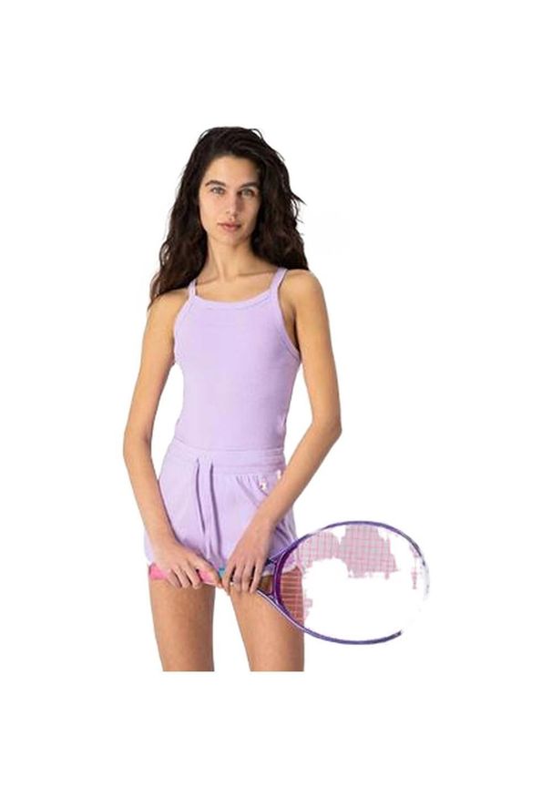 Koszulka sportowa damska Champion Tank Top. Kolor: fioletowy. Materiał: bawełna