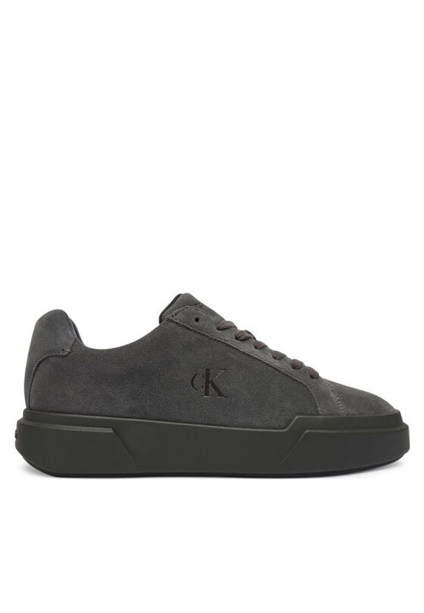 Calvin Klein Sneakersy Chunky Cupsole Lace Up Su Ml YW0YW01949 Szary. Kolor: szary. Materiał: zamsz, skóra