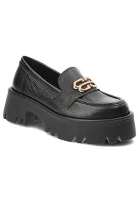 Czarne Mokasyny Armodo Wygodne Obuwie Damskie. Zapięcie: bez zapięcia. Kolor: czarny. Materiał: jeans, nubuk. Styl: klasyczny, elegancki