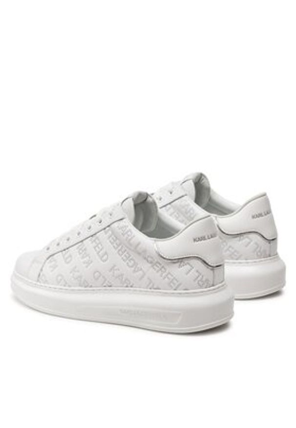 Karl Lagerfeld - KARL LAGERFELD Sneakersy KL52571 Biały. Kolor: biały. Materiał: skóra