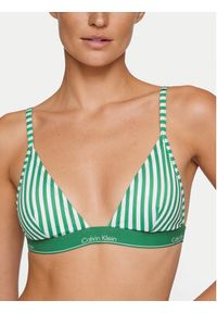 Calvin Klein Swimwear Góra od bikini LV00Q61208 Zielony. Kolor: zielony. Materiał: syntetyk #2