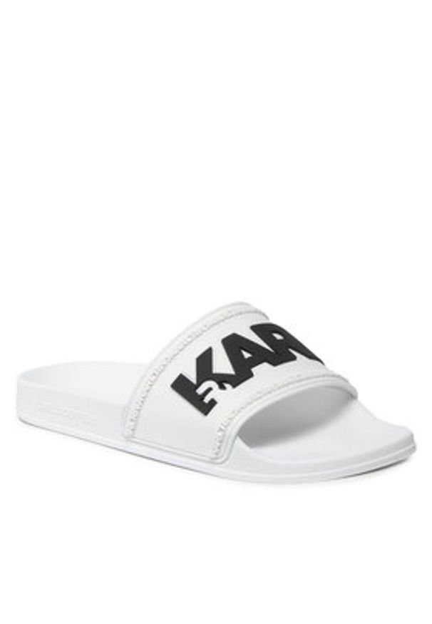 Karl Lagerfeld - KARL LAGERFELD Klapki KL70004 Biały. Kolor: biały