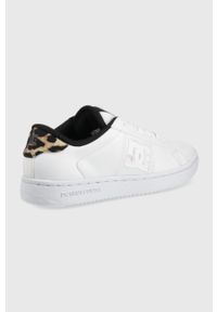 DC sneakersy kolor biały. Nosek buta: okrągły. Zapięcie: sznurówki. Kolor: biały. Materiał: guma, materiał