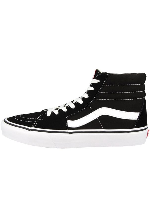 Vans - Obuwie Sportowe Męskie UA SK8-Hi VN000D5IB8C1. Kolor: czarny. Materiał: skóra, syntetyk, materiał, tkanina. Model: Vans SK8. Sport: turystyka piesza