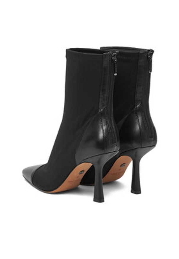 Nine West Botki CEO-NOURA-01 Czarny. Kolor: czarny. Materiał: materiał