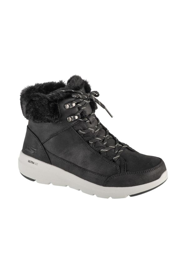 skechers - Buty zimowe damskie, On-The-GO Glacial Ultra - Cozyly. Kolor: czarny. Sezon: zima