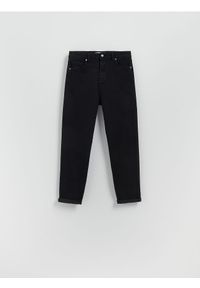 Reserved - Jeansy boyfriend slim - czarny. Kolor: czarny