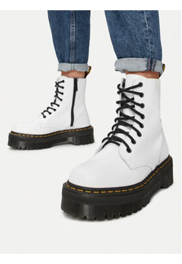 Dr. Martens Glany Jadon 15265100 Biały. Kolor: biały. Materiał: skóra