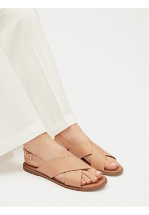 Jenny - JENNY Sandały WS5551-10 Beżowy. Kolor: beżowy. Materiał: syntetyk, materiał