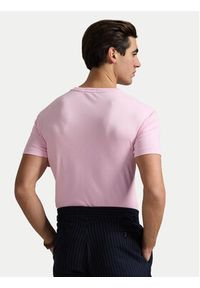 Polo Ralph Lauren T-Shirt 710740727010 Różowy Slim Fit. Typ kołnierza: polo. Kolor: różowy. Materiał: bawełna #4