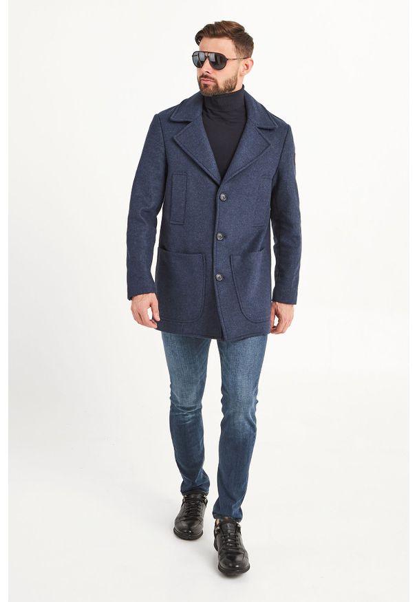 Trussardi Jeans - PŁASZCZ TRUSSARDI JEANS. Sezon: zima