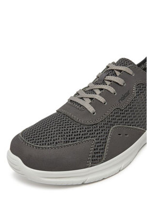Rieker Sneakersy B7305-45 Szary. Kolor: szary. Materiał: materiał