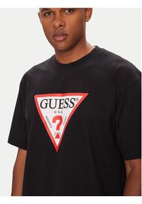 Guess Jeans T-Shirt M4YI45 K8FQ4 Czarny Oversize. Kolor: czarny. Materiał: bawełna #4