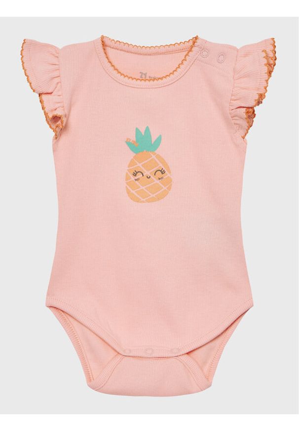 Zippy Body dziecięce ZNGAP0304 23006 Różowy Regular Fit. Kolor: różowy. Materiał: bawełna