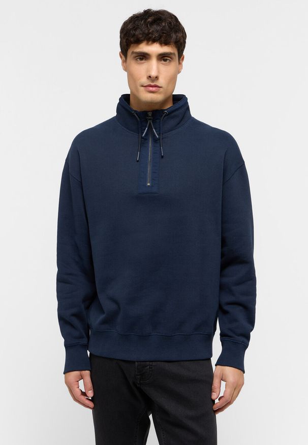 Mustang - MĘSKA BLUZA ROZPINANA MUSTANG Franklin Dark Sapphire 1015636 4136