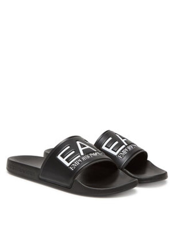 EA7 Emporio Armani Klapki 7X000108 AF15118 UC001 Czarny. Kolor: czarny. Materiał: syntetyk