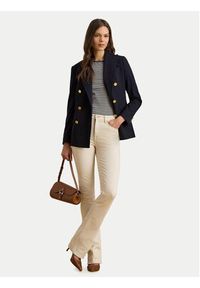 Lauren Ralph Lauren - LAUREN RALPH LAUREN T-Shirt 200P03721002 Granatowy Slim Fit. Kolor: niebieski. Materiał: bawełna #4