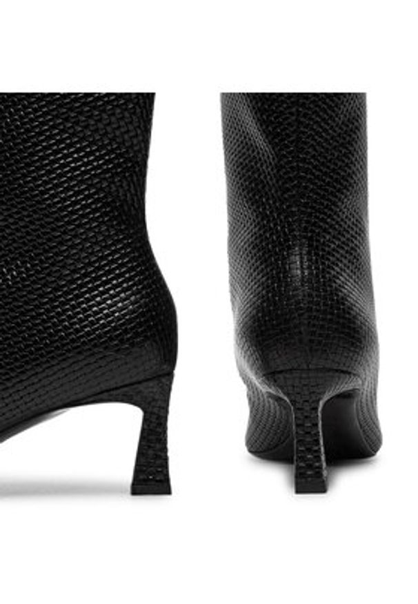 Pollini Botki SA24135C1LTK0000 Czarny. Kolor: czarny. Materiał: skóra