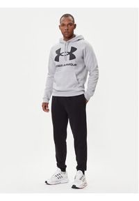 Under Armour Bluza Ua Rival 1357093 Szary Regular Fit. Kolor: szary. Materiał: bawełna #4