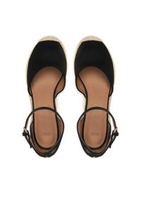 BOSS Espadryle Madeira 50563452 Czarny. Kolor: czarny. Materiał: skóra, zamsz #5