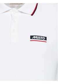Musto Polo Corsica 82322 Biały Regular Fit. Typ kołnierza: polo. Kolor: biały. Materiał: syntetyk #3