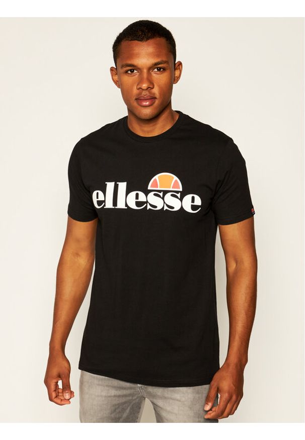 Ellesse T-Shirt Sl Prado Tee SHC07405 Czarny Regular Fit. Kolor: czarny. Materiał: bawełna