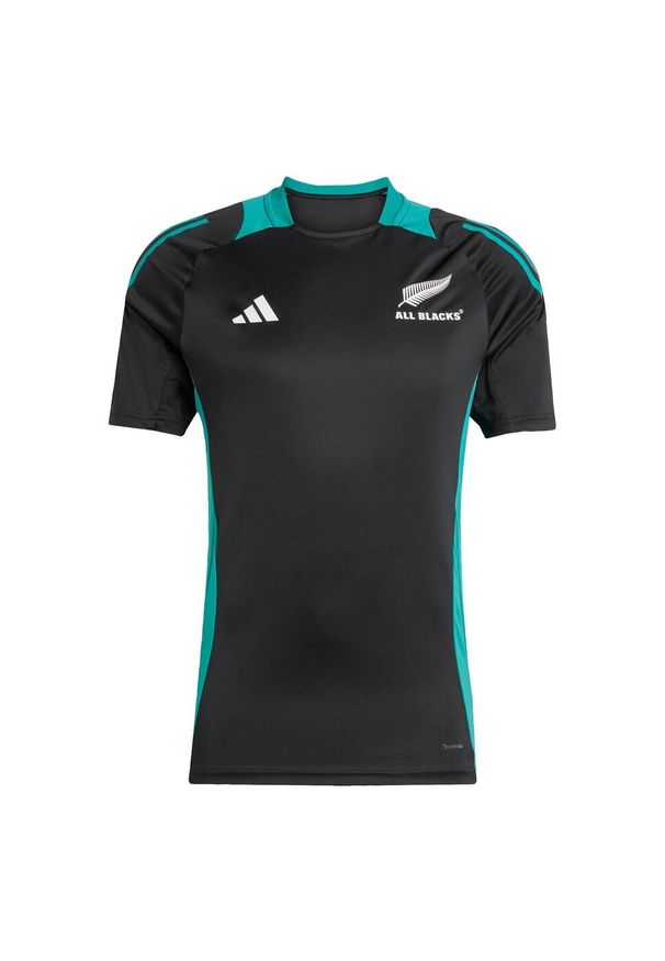 Adidas - Koszulka All Blacks Performance. Kolor: czarny, niebieski, wielokolorowy. Sport: fitness