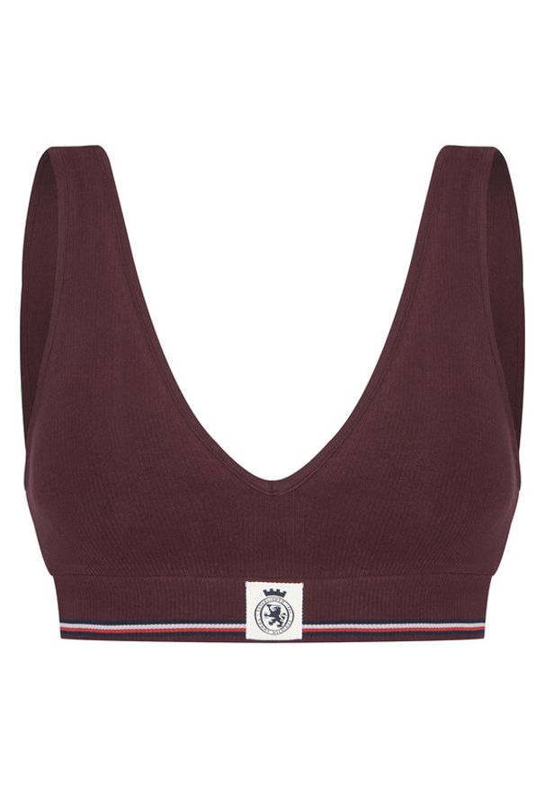 TOMMY HILFIGER - Tommy Hilfiger Biustonosz top UW0UW06062 Bordowy. Kolor: czerwony. Materiał: bawełna