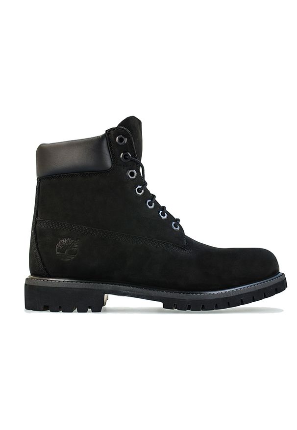 Buty męskie Timberland Premium 6 100730011 - czarne. Kolor: czarny. Materiał: guma, skóra, kauczuk, materiał, mikrofibra. Szerokość cholewki: normalna. Technologia: Primaloft. Sport: turystyka piesza