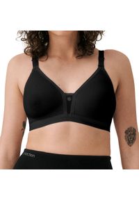 TRIACTION - Stanik fitness cardio Trophy. Kolor: czarny. Materiał: poliamid, bawełna, wiskoza, elastan. Sport: fitness #1