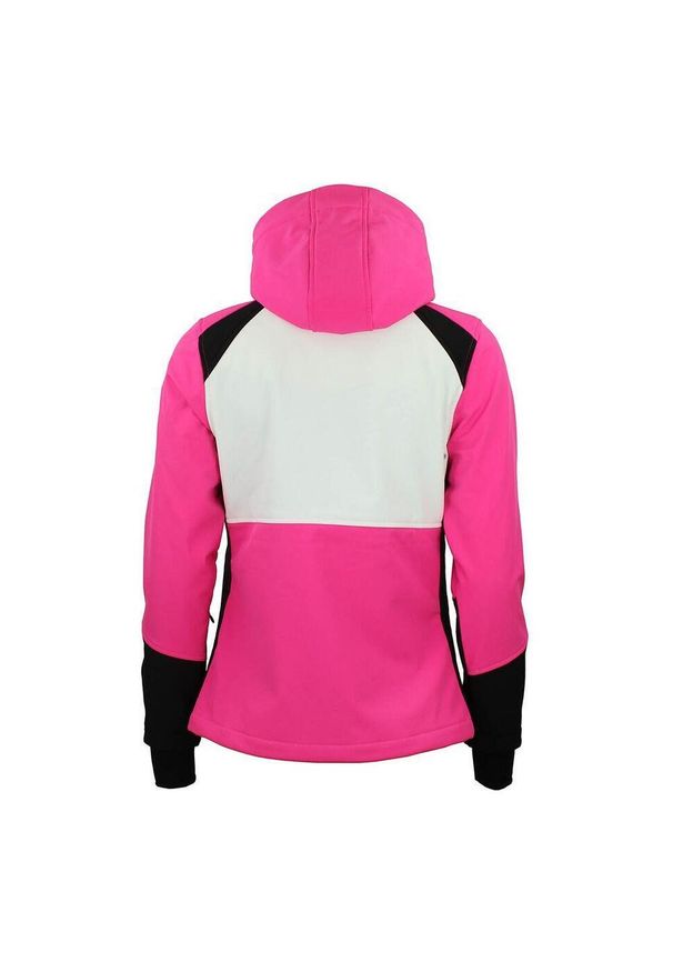 PEAK MOUNTAIN - Kurtka damska Peak Mountain Softshell Ametisffa. Typ kołnierza: kołnierzyk stójkowy. Kolor: różowy. Materiał: softshell. Sport: turystyka piesza