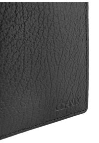 Ochnik - Skórzany groszkowany portfel męski. Kolor: czarny. Materiał: skóra #2