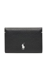 Polo Ralph Lauren Mały Portfel Męski 427949873014 Czarny. Kolor: czarny. Materiał: skóra
