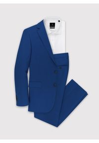 Pako Lorente - PAKO LORENTE – Granatowe spodnie garniturowe P22SF-6G-019-G-S. Kolor: niebieski. Materiał: poliester, elastan, wiskoza #2
