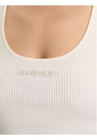 Guess Top V5BP05 Z3JD2 Beżowy Slim Fit. Kolor: beżowy. Materiał: syntetyk #3